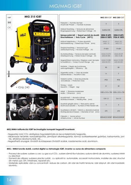 Catalog echipamente sudură și consumabile IWELD