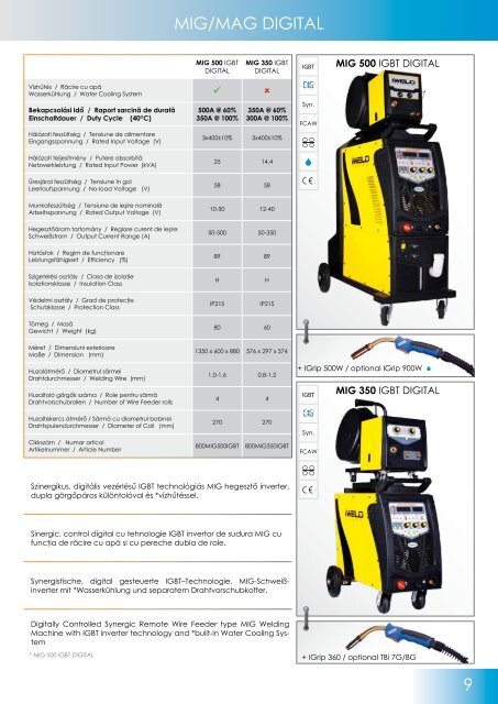 Catalog echipamente sudură și consumabile IWELD