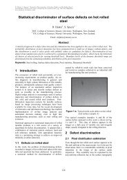 Statistical Discriminator of Surface Defects on Hot Rolled Steel