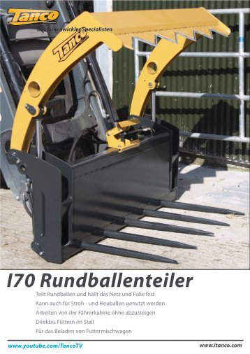 Rundballenteiler I70 Prospekt Herunterladen - Tanco Autowrap