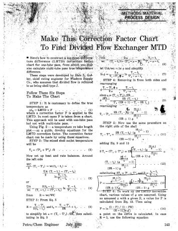 Make This Correction Factor Chart To find Divided Flow Exchanger ...