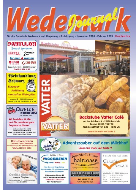 November/Februar 08/09 - Wedemark Journal und Kulturjournal190