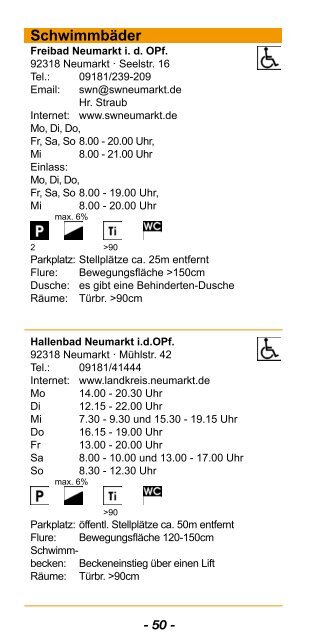 Mobil in Neumarkt - Wegweiser für Senioren und Menschen