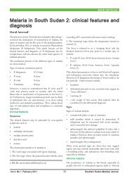 clinical features and diagnosis - South Sudan Medical Journal