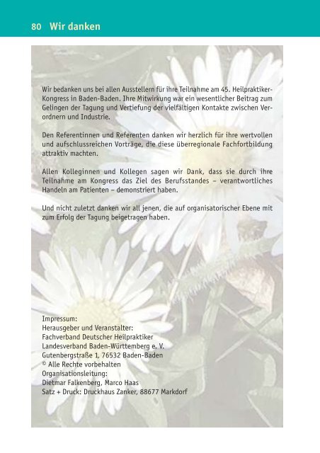 45. Heilpraktiker-Kongress im Kongresshaus Baden-Baden 31 ...