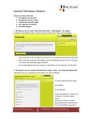 Instructie TOA-toetsen SCHRIJVEN - Op www.ecobras.mon3aan.nl