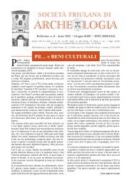 Anno XIII - n. 2 - Giugno 2009 - SocietÃ  Friulana di Archeologia