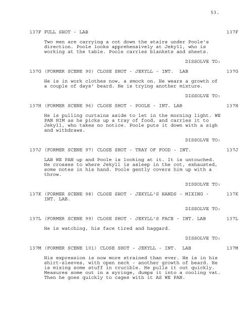 Dr. Jekyll and Mr. Hyde (1941) Shooting script - HorrorLair