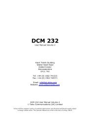 DCM 232 User Manual Vol. 2 - DDA