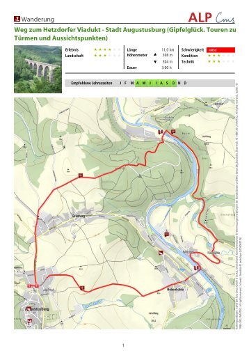 Wanderung Weg zum Hetzdorfer Viadukt - Stadt Augustusburg ...