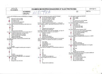 EXAMEN MICROPROCESADORES 50 ELEGTROTECNIA ... - ITS