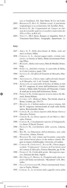 habitat rupestre.pdf - SocietÃ  Friulana di Archeologia