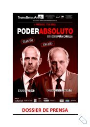 Dossier de prensa. - Poder absoluto. - Publiescena