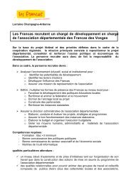 offre d-emploi poste AD 88[1] - Francas de Lorraine Champagne ...