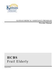 HCBS Frail Elderly - KMAP