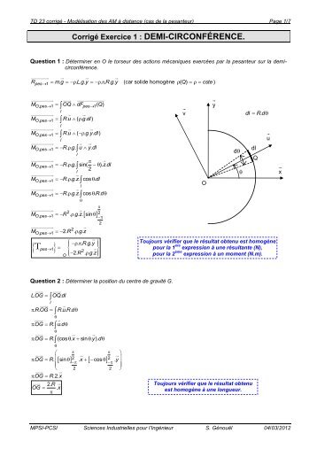 TD 23 corrigÃ© - ModÃ©.. - Stephane Genouel.