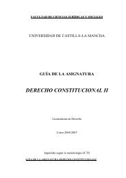 DERECHO CONSTITUCIONAL II - Universidad de Castilla-La Mancha