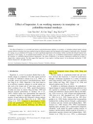 Effect of huperzine A on working memory in reserpine- or yohimbine ...