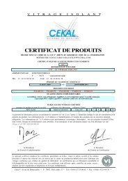 CERTIFICAT DE PRODUITS - RIOU Glass