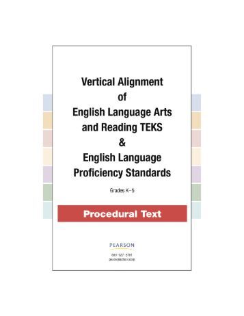 alignment vertical language english arts Vertical Alignment, Science Fifth Grade Kindergarten â TEKS 2010 alignment vertical language english arts Vertical Alignment, Science Fifth Grade Kindergarten â TEKS 2010