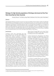 Biology of a high-density population of Stichopus herrmanniat One ...