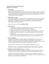 Estructura del Documento Final (Tesina) DiseÃ±o VIII â OtoÃ±o 2012 1 ...