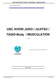 USC AVION JUDO / JUJITSU / TAISO-Body / MUSCULATION