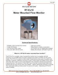 RT-Ex10 Meter Mounted Flow Monitor - Eurokoc