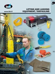 LIFTING AND LASHING EQUIPMENT, TARPAULINS