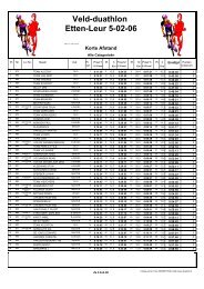 2006 - triathlon-uitslagen