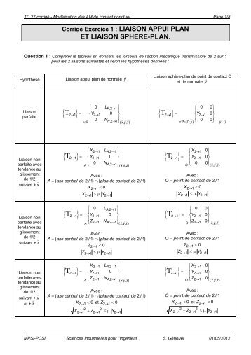 TD 27 corrigÃ© - ModÃ©.. - Stephane Genouel.