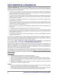 CARTA ARGENTINA DE LA SEGURIDAD VIAL - IDEA