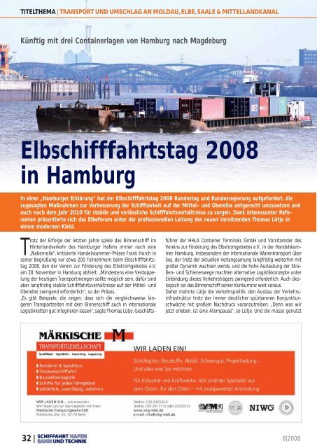 8 | 2008 - Schiffahrt und Technik