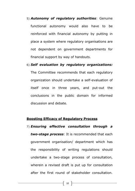 Report of the Committee for Reforming the Regulatory Environment ...