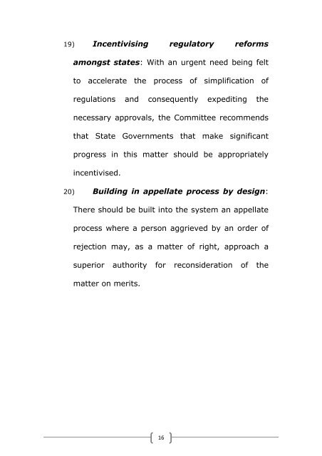 Report of the Committee for Reforming the Regulatory Environment ...