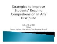 Improving Student Reading Comprehension PPT ... - CETaL