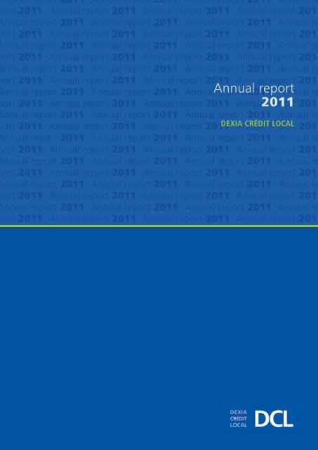 Annual Report 11 Dexia Credit Local