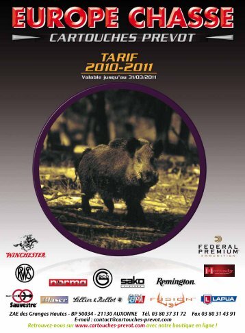 balles classiques - Europe Chasse