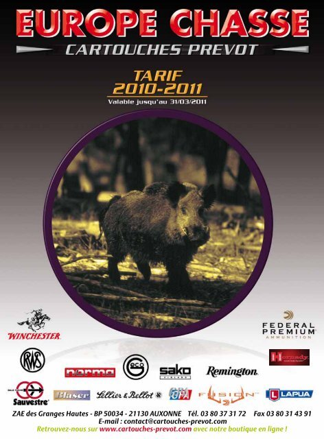 balles classiques - Europe Chasse