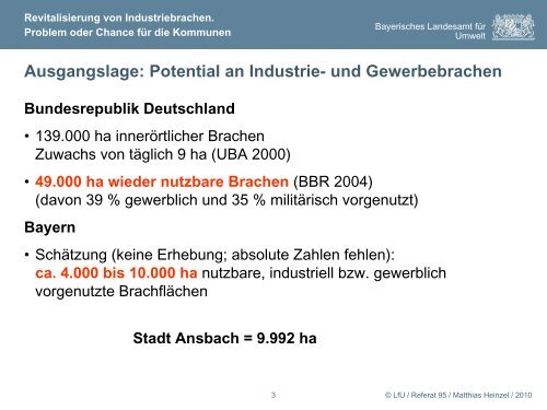 Revitalisierung von Industriebrachen - Regierung von Mittelfranken ...