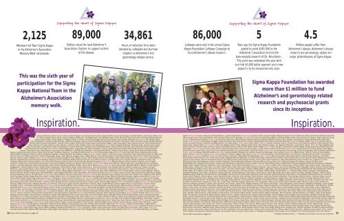 2006-2007 Annual Report - The Sigma Kappa Foundation