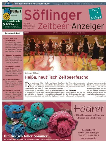 Söflinger Zeitbeer-Anzeiger vom Juni 2009 (PDF 10,1 MB)