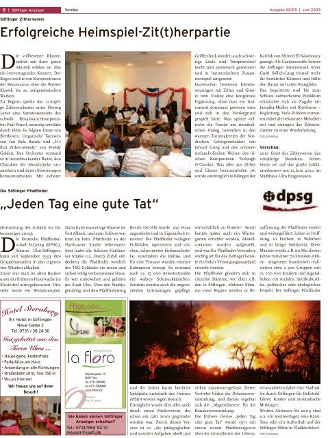 Söflinger Zeitbeer-Anzeiger vom Juni 2009 (PDF 10,1 MB)