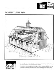 Two Story Horse Barn Leaflet (Metric and Imperial) - Canada Plan ...
