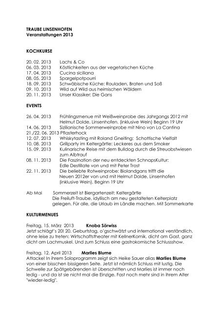 Download Veranstaltungskalender (PDF) - Traube in Linsenhofen