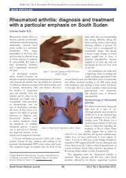 Rheumatoid arthritis - South Sudan Medical Journal