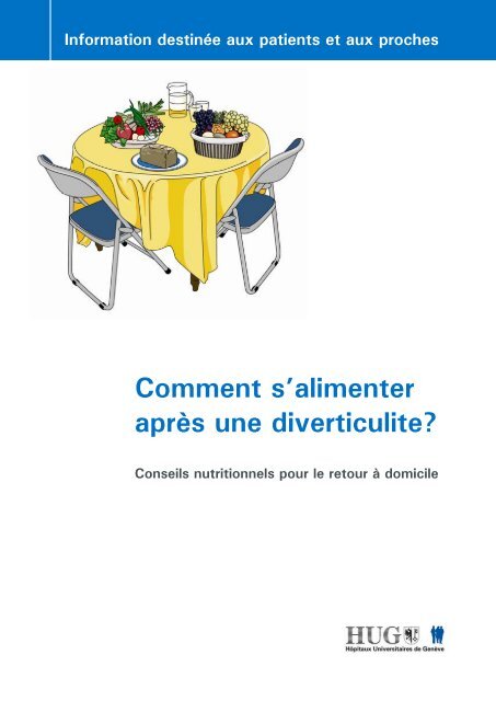 Comment s'alimenter aprÃ¨s une diverticulite.pdf - HUG - HÃ´pitaux ...