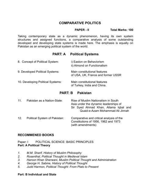 syllabus for the subject of veterinary science - Punjab Public Service ...