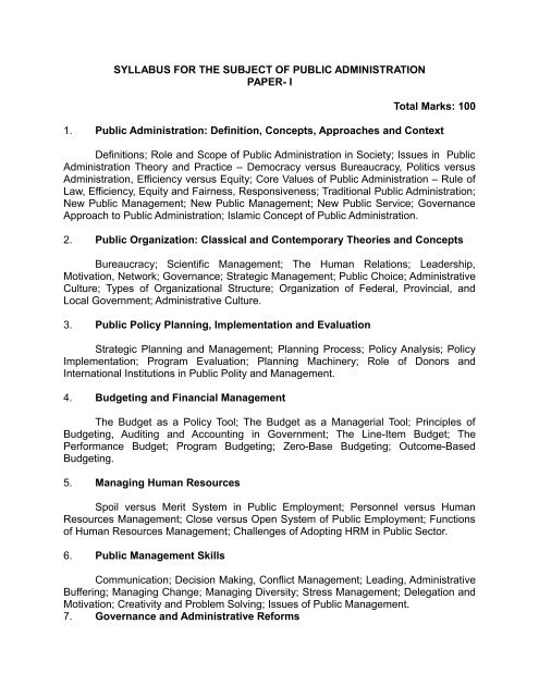 syllabus for the subject of veterinary science - Punjab Public Service ...