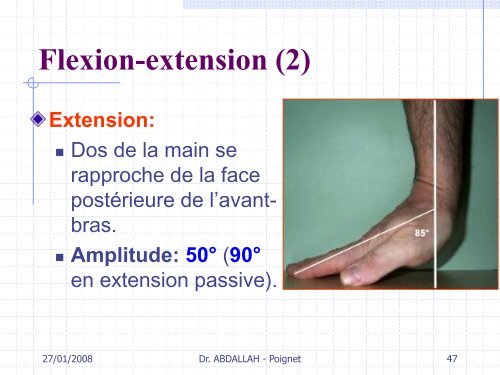 Articulation du poignet